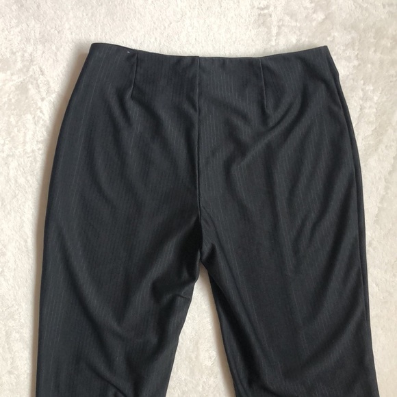 Express Black Lace Detail Business Casual Straight Leg Slacks Pants - Picture 6 of 7